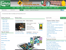 Tablet Screenshot of healthsafety.com